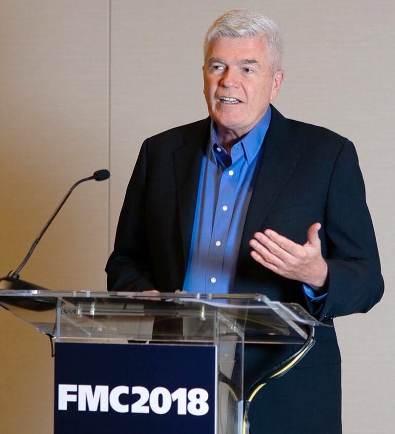 Bill Musick speaking close up at FMC2018