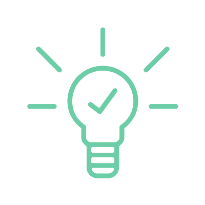 Lightbulb idea icon