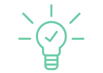 Lightbulb idea icon